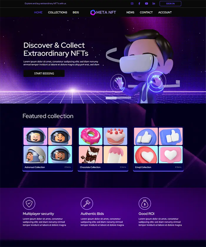 responsive-starter-template-nft-1
